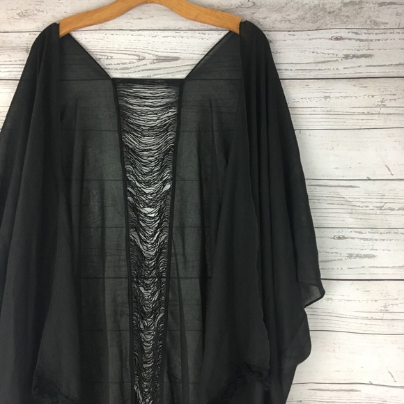 Other - Beach fringe open draped cover up